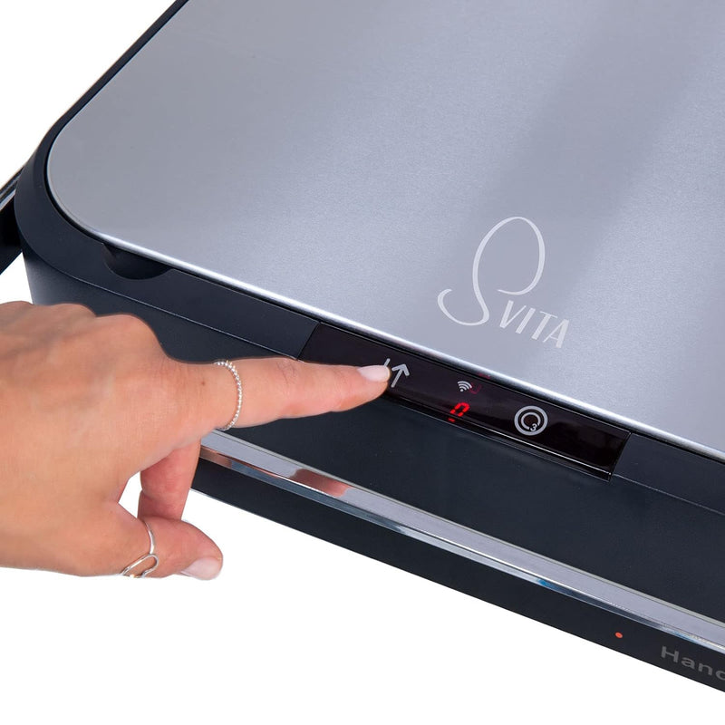 SVITA Sensor-Mülleimer 60L Aktivkohle- und Selbstreinigungs-Funktion Grau, Grau