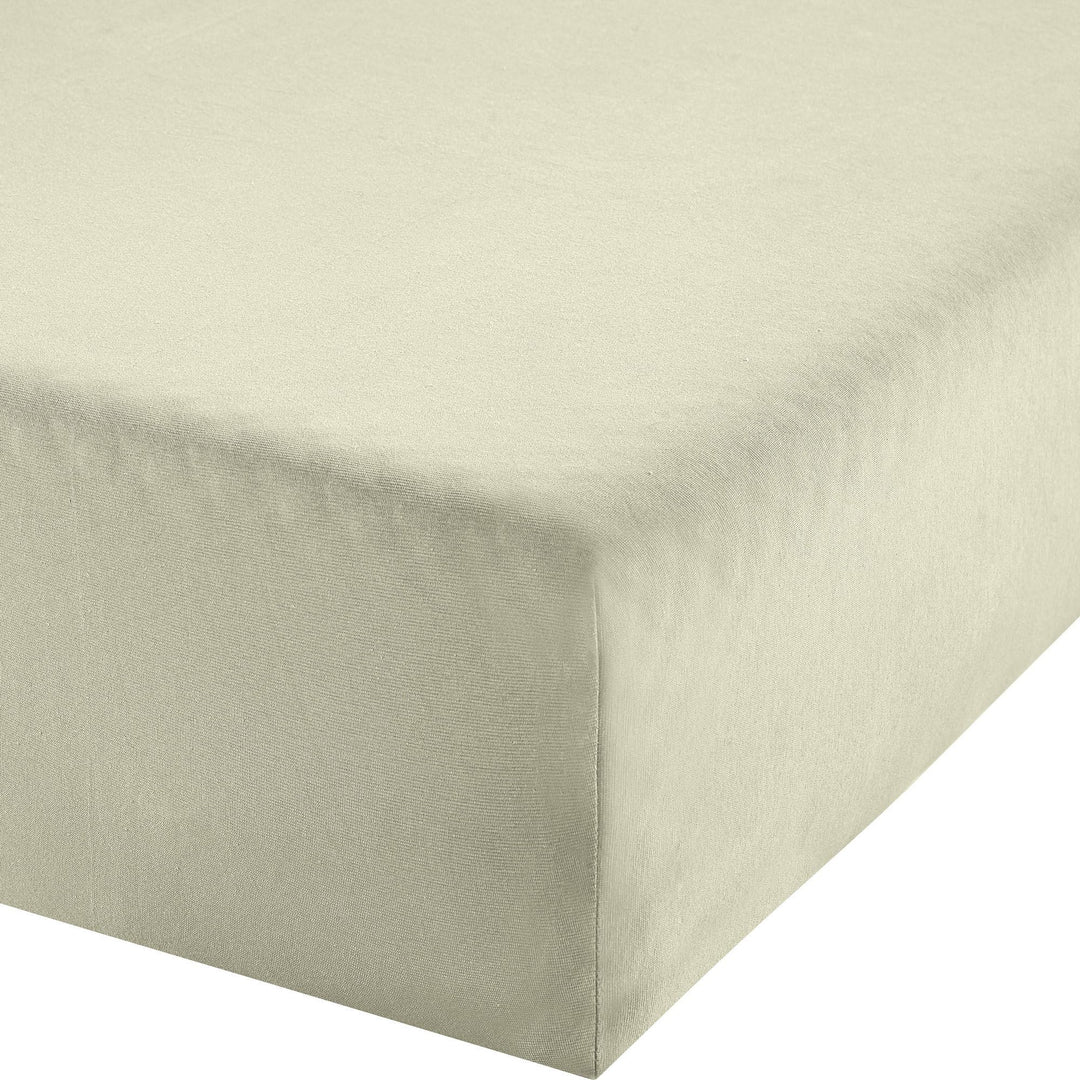 Erwin Müller Boxspringbett-Spannbettlaken Freising Elasthan-Jersey-Stretch Natur Grösse 140x200-160x