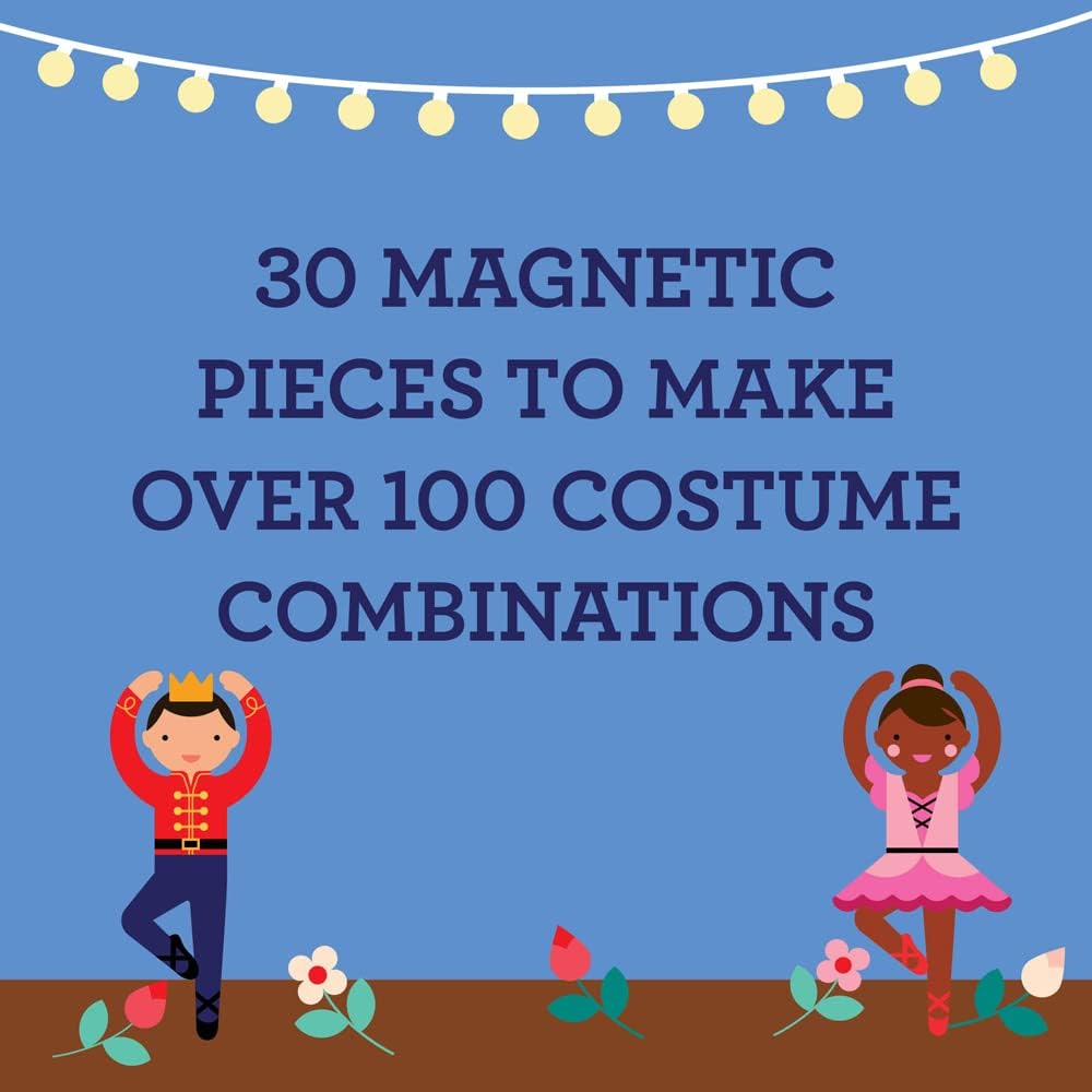 Petit Collage Ballet Dancers Magnetic Dress Up