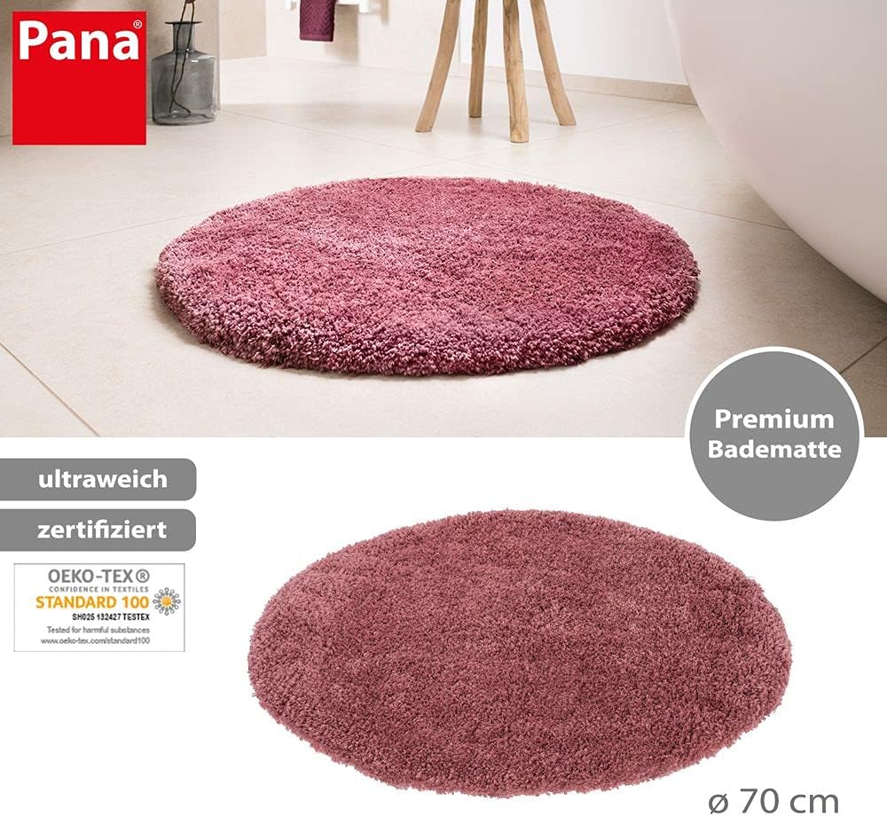 PANA Vienna Premium Badematte • Hochfloor Badvorleger • Duschvorleger • WC-Teppich • rutschfest • sa