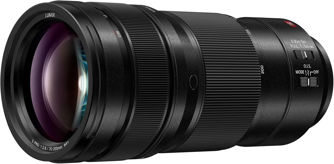 Panasonic S-E70200E LUMIX S PRO Objektiv (70-200mm, F2.8, Staub, Spritzwasser und Kälteresistent) Sc