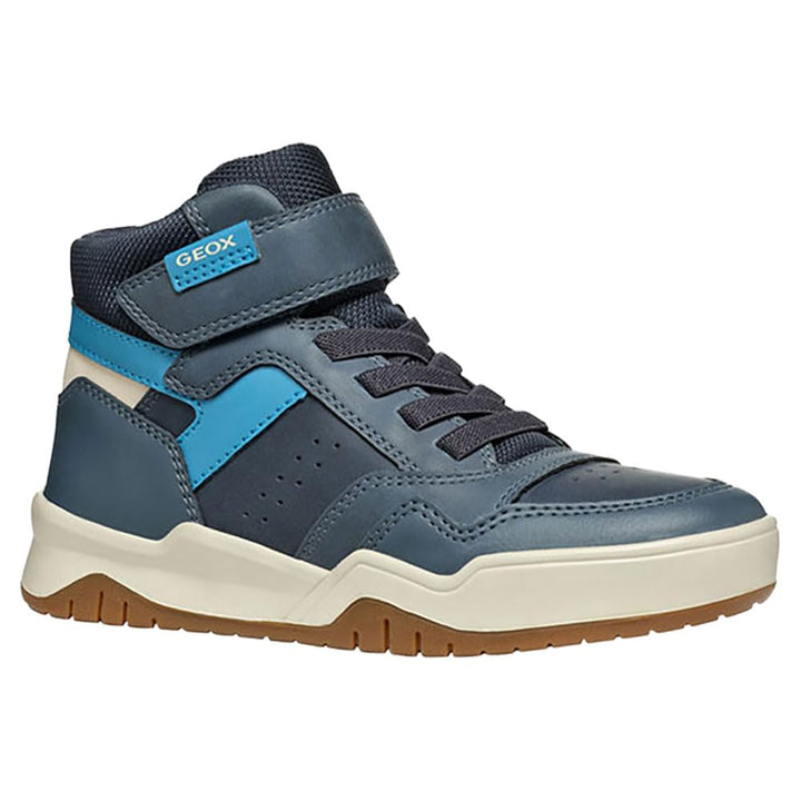 Geox Jungen J Perth Boy F Sneaker, Blau A