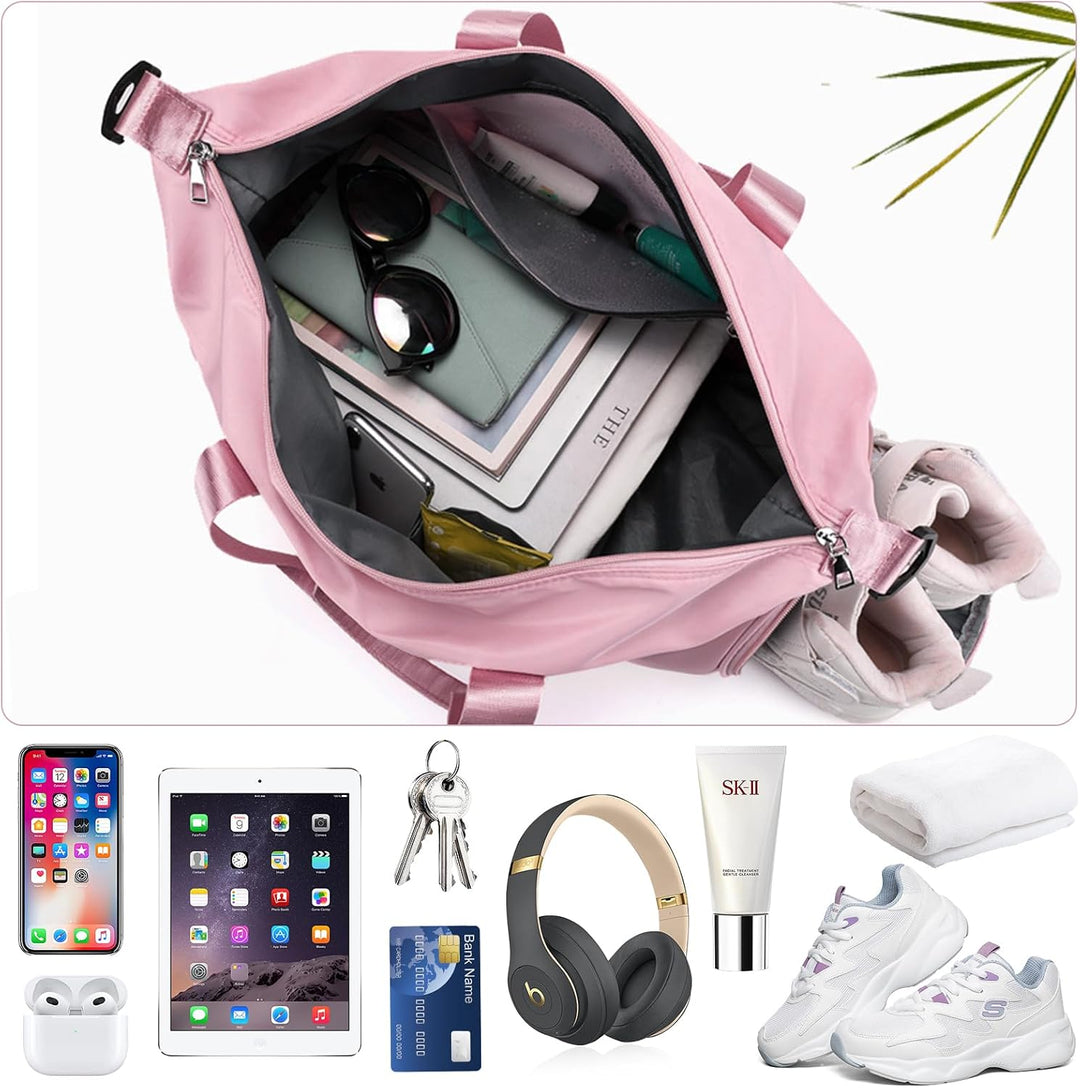 Sporttaschen Reisetasche für Damen Herren, Tasche für Sport Yoga Reisen, wasserdichte Trainingstasch
