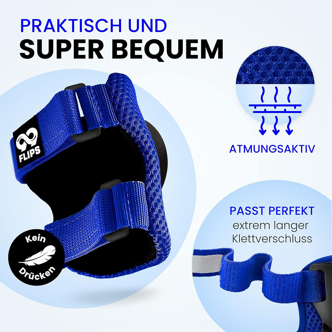 99FLIPS Knieschoner Kinder 3 Jahre Schoner Inliner Kinder - TÜV Rheinland GS Siegel [6er Set] Flash