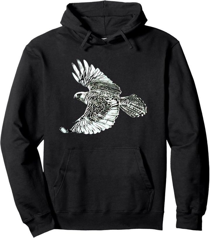 Falke Motiv Raubvogel Vögel Tiere Krallen Schnabel Falken Pullover Hoodie