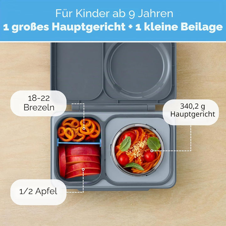 Omie Box UP Bento-Box für Kinder, isolierte Lunchbox, auslaufsichere Thermosdose, Kühler Eisbeutel,