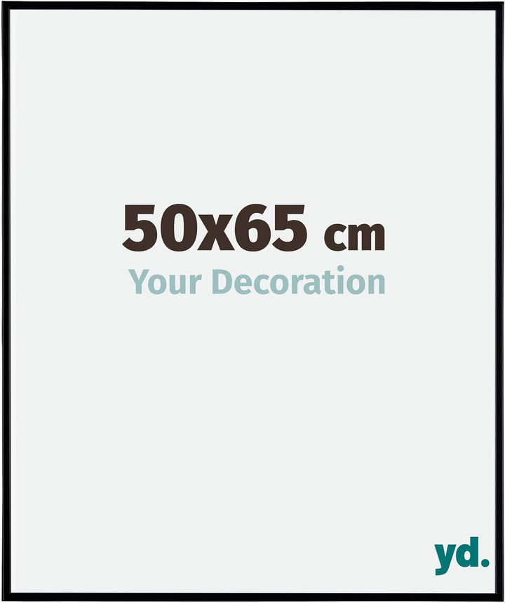 yd. Your Decoration - Bilderrahmen 50x65 cm - Bilderrahmen aus Kunststoff mit Acrylglas - Antireflex