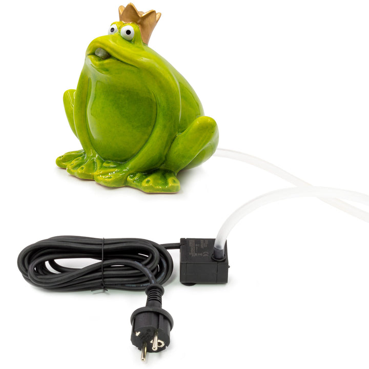 Wasserspeier Frosch Figur - Frosch Deko Garten - Wasserspiel Garten Deko - Gartenteich Becken Figure