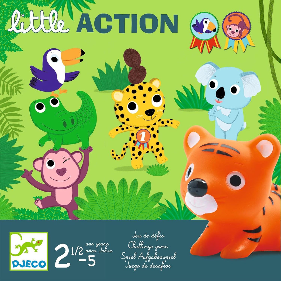 DJECO Spiel Action und Spiegelungen Lernspiele DJECOSet Little Action, Mehrfarbig (15)