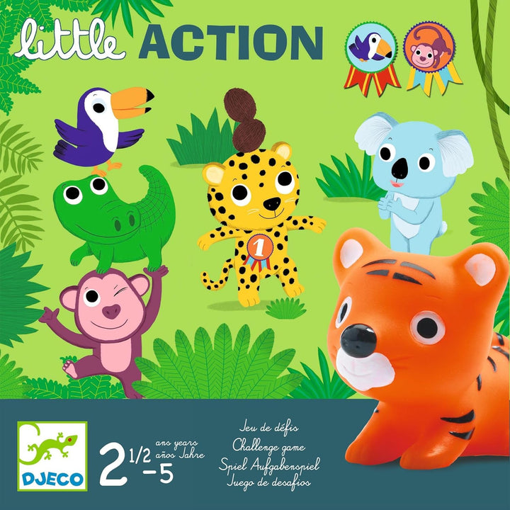 DJECO Spiel Action und Spiegelungen Lernspiele DJECOSet Little Action, Mehrfarbig (15)