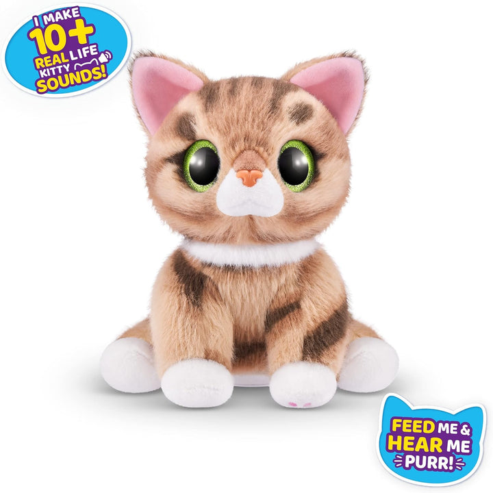 Pets Alive Smitten Kittens Surprise, Ginger, Nurture Play, Kuscheltier zum Auspacken, Interaktiv, 10