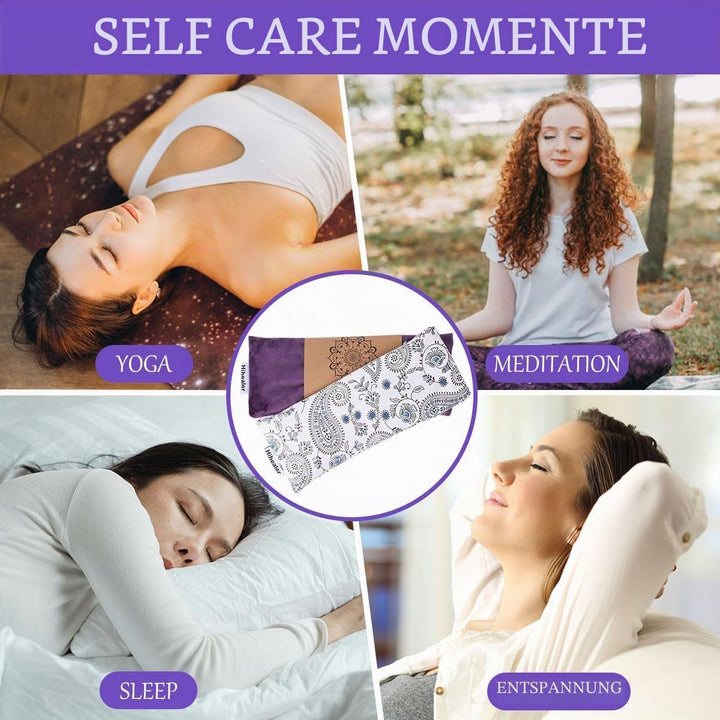 Hihealer 2er / 4er-Pack Augenmaske Gewichts-Augenmaske mit Lavendel-Aromatherapie für Schlaf, Yoga,