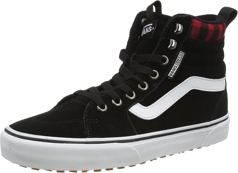 Vans Herren Filmore Hi Vansguard Sneaker 49 EU Suede Black Red Plaid, 49 EU Suede Black Red Plaid