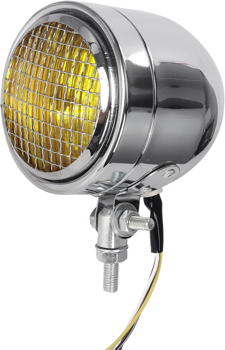 Retro Motorrad-Scheinwerfer | Lampe mit hoher Sichtbarkeit mit Schale, Leuchtmittel für Motorradsche