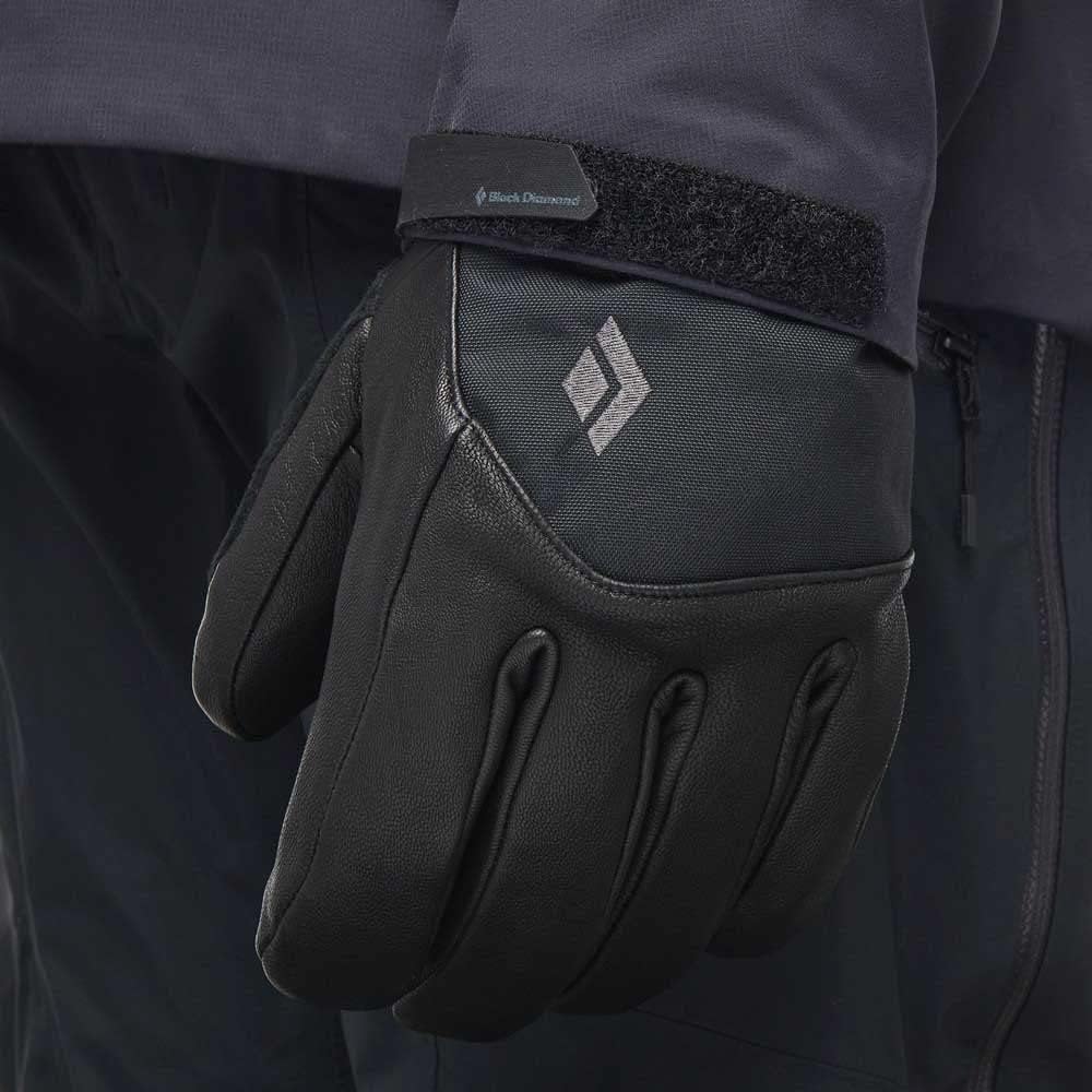 Black Diamond M Legend Glove Schwarz - Gore-Tex wasserdichte Herren Gore-Tex Leder Freeride Handschu