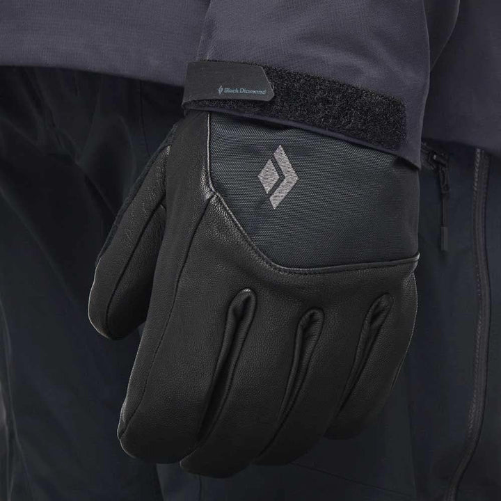 Black Diamond M Legend Glove Schwarz - Gore-Tex wasserdichte Herren Gore-Tex Leder Freeride Handschu