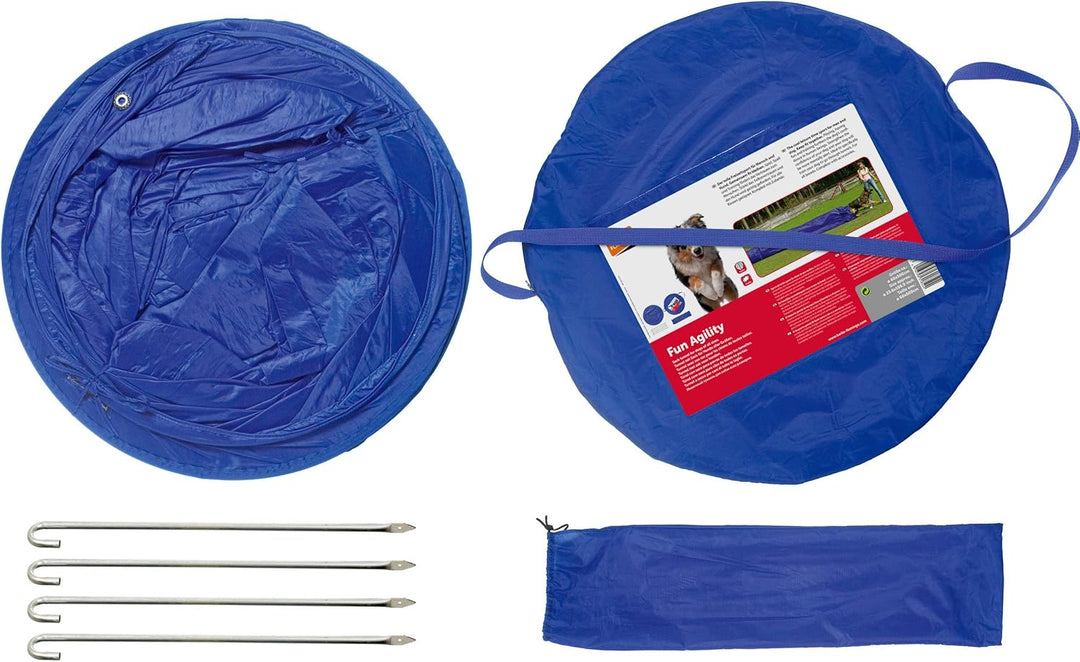 Karlie Agility Tunnel mit Sack L: 5 m ø: 60 cm blau