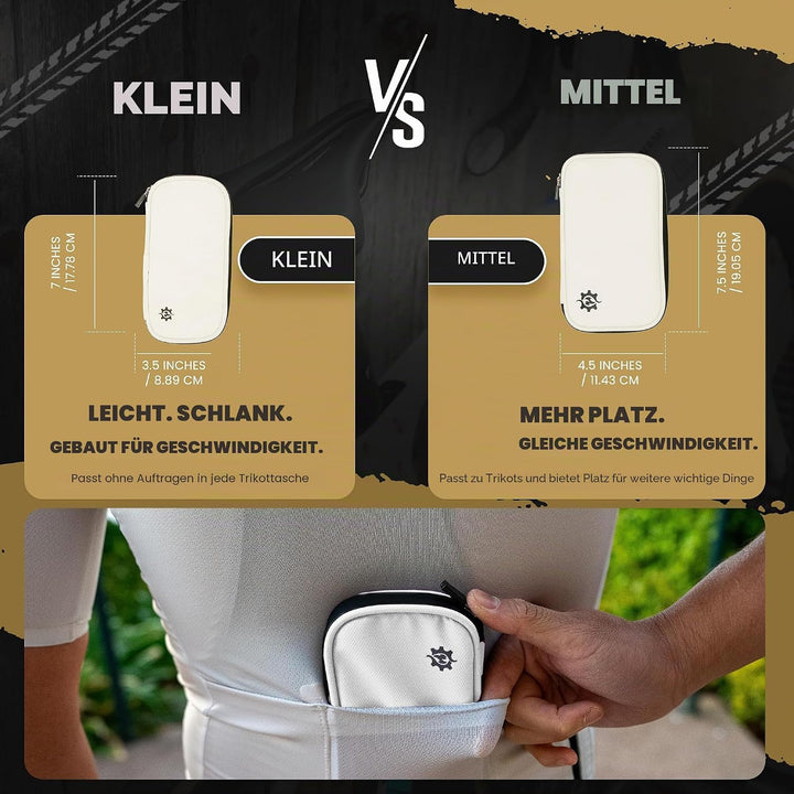 Lumiere & Co. Falcon Magnetische Satteltasche – 0,37 l | 12,7 cm x 7,6 cm x 3,8 cm | Schlankes, mini