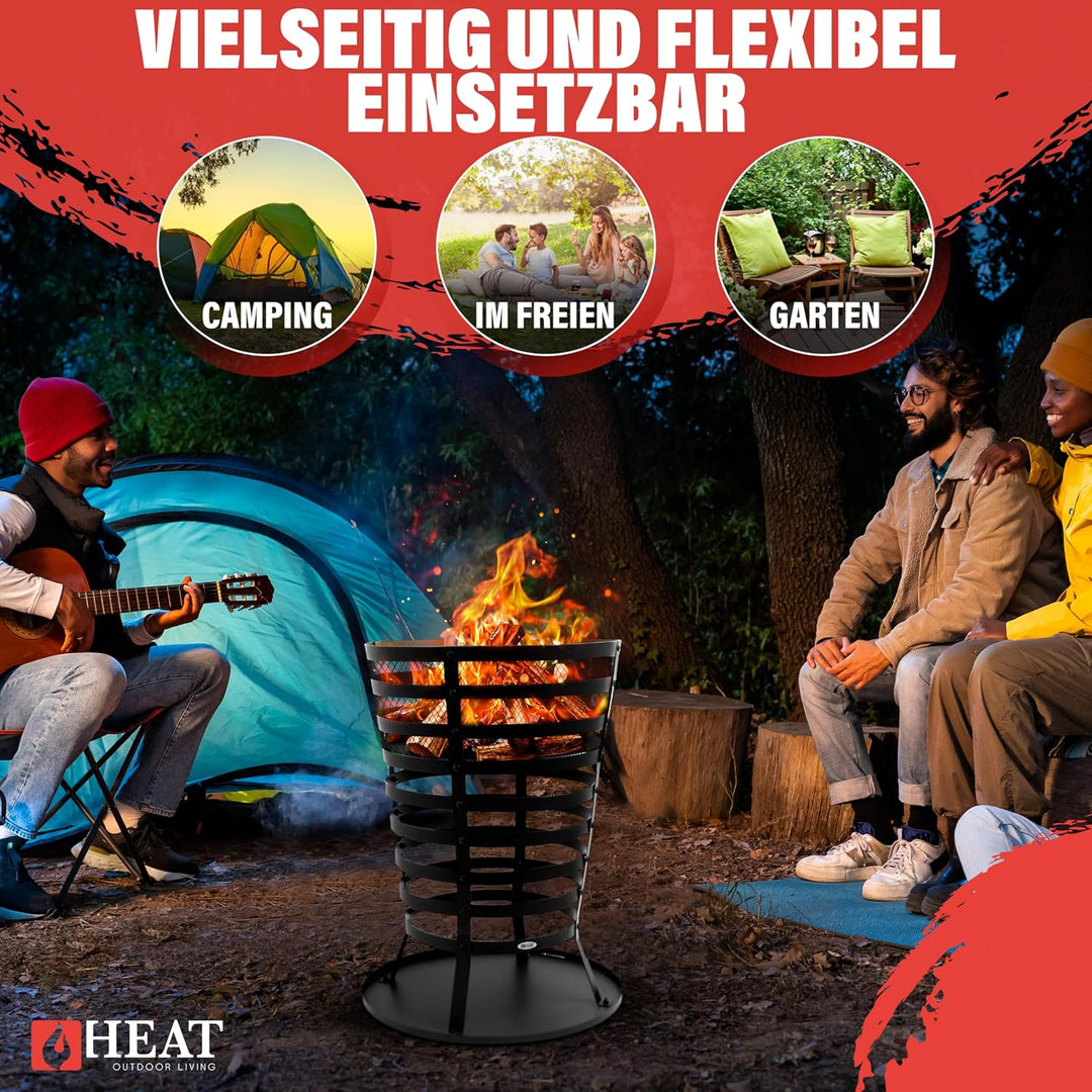 HEAT Outdoor Living Feuerkorb - Feuerschalen für den Grten - Feuerstelle Outdoor &amp; Feuertonne - Feue