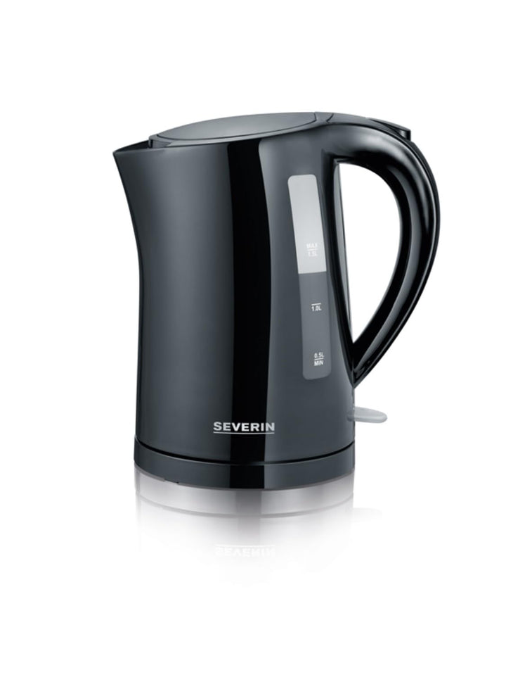 SEVERIN Wasserkocher 1,5 L, leistungsstarker und kompakter Wasserkocher in hochwertigem Design, elek