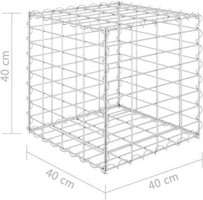 Susany Würfel Gabionen Hochbeet Gabionen Pflanzkübel Gabionenkorb Steinkorb Blumenkasten Pflanzenkor