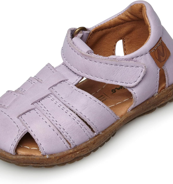 Naturino SEE-Halb geschlossene Sandalen aus laminiertem Leder-Rosa 21 EU Flieder, 21 EU Flieder
