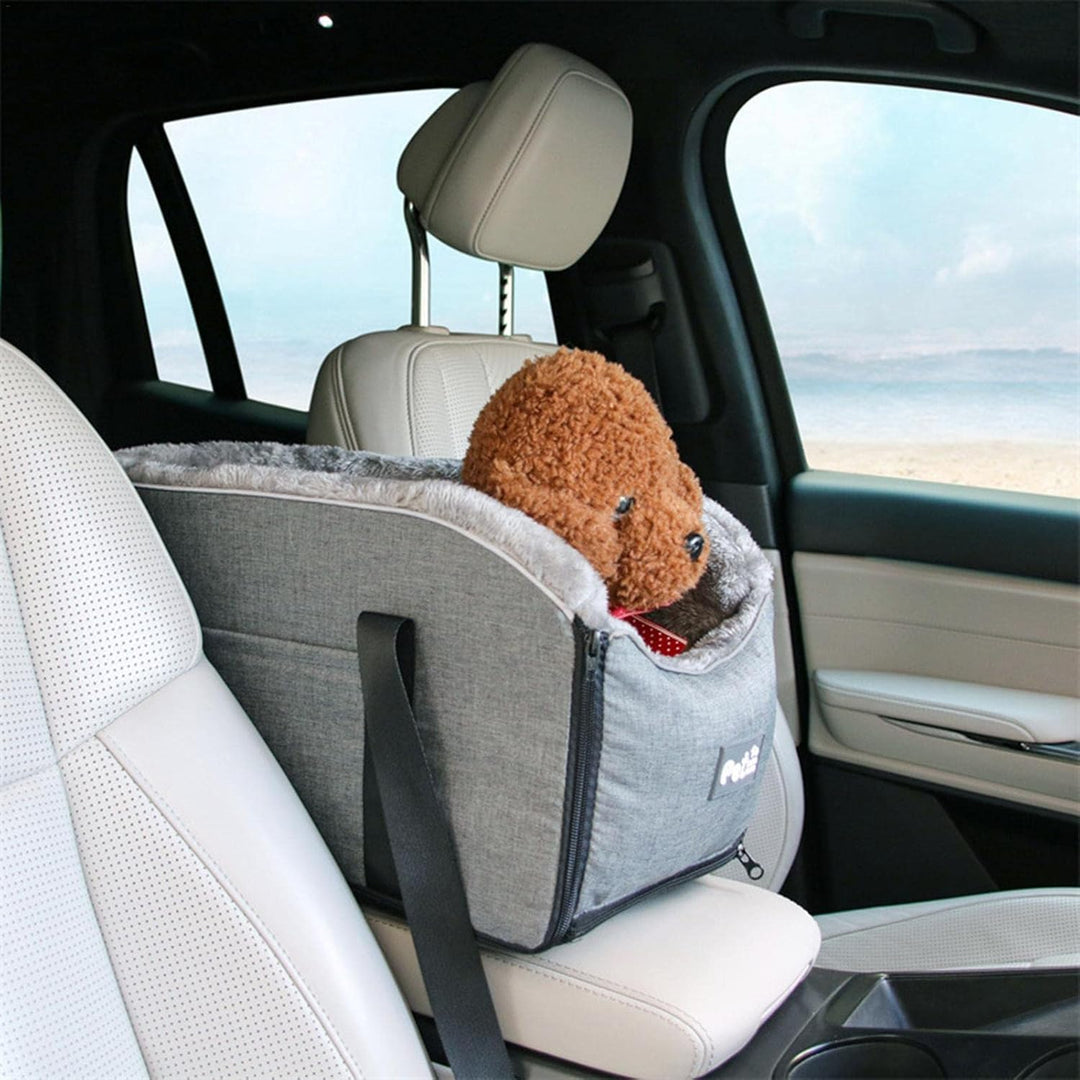 Dog Car Seat, Centre Console Dog Car Seat for Cat and Small Dog, Portable Pet Travel Carrier Travel
