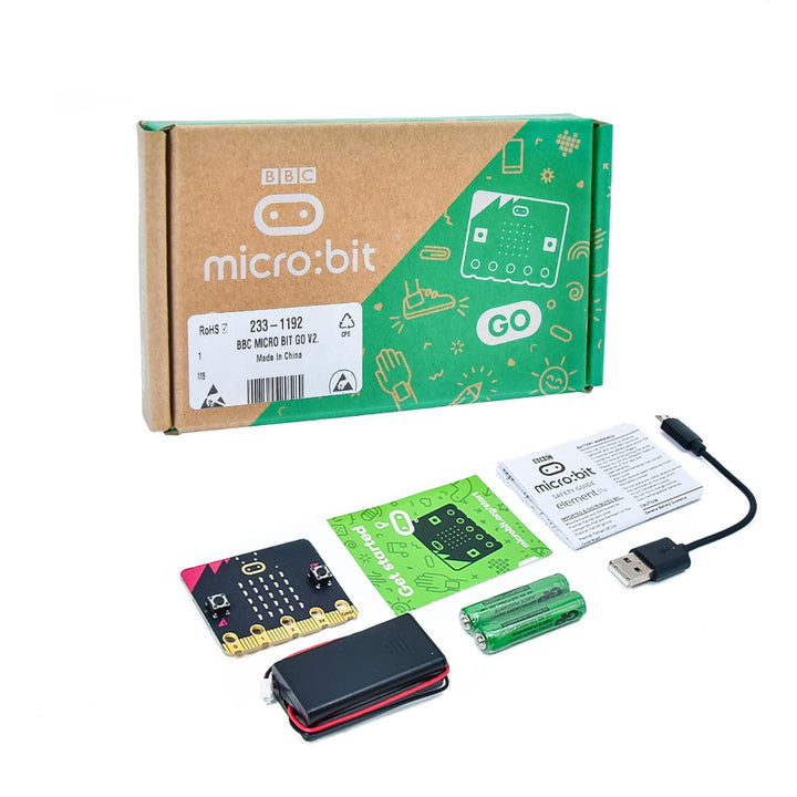 KEYESTUDIO BBC Micro:bit V2 Starter Kit (Pack Microbit V2.2 Go Kit) with Official BBC Micro:bit V2 D