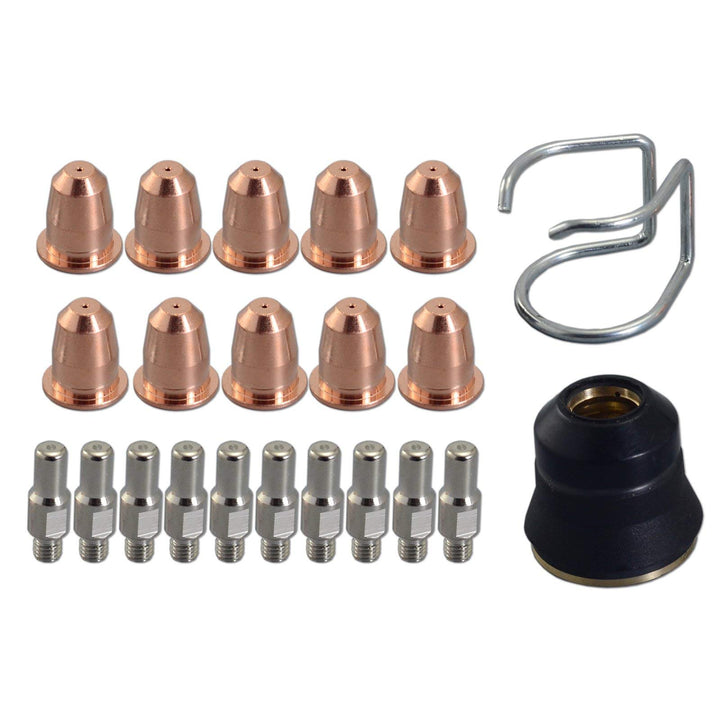 RIVERWELD PR0110 Plasma Elektroden PD0116-08 Schneiddüse Φ0.8 & PC0116 für Trafimet S45 Brennerhals,