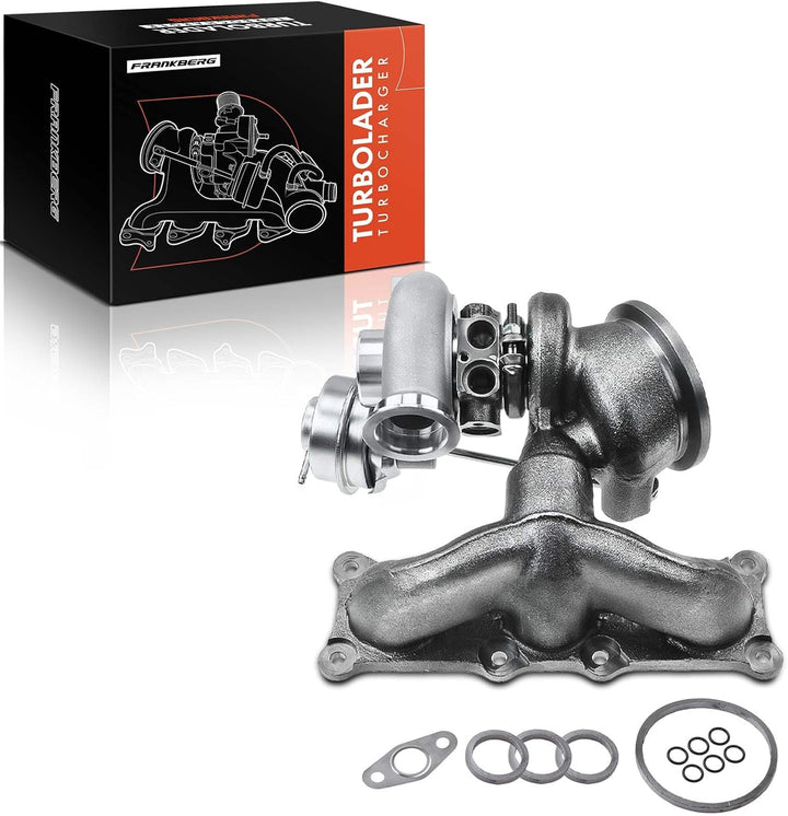 Frankberg Turbolader Benzin Kompatibel mit 1er E82 E88 135 M 3.0L 2007-2013 3er E90 E91 E92 E93 335