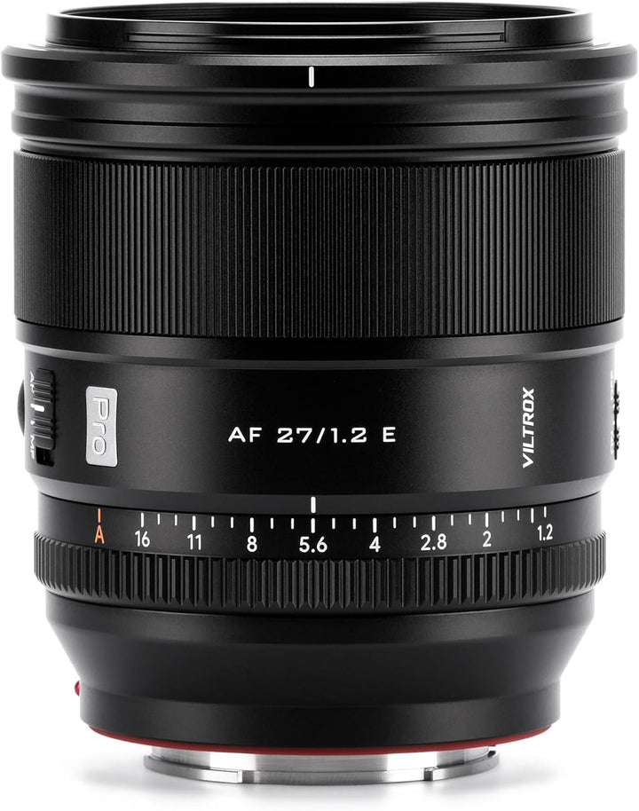 VILTROX 27 mm F1.2 E Objektiv, 27 mm f/1.2 APS-C Prime Objektiv für Sony E-Mount, F1.2 Objektiv mit