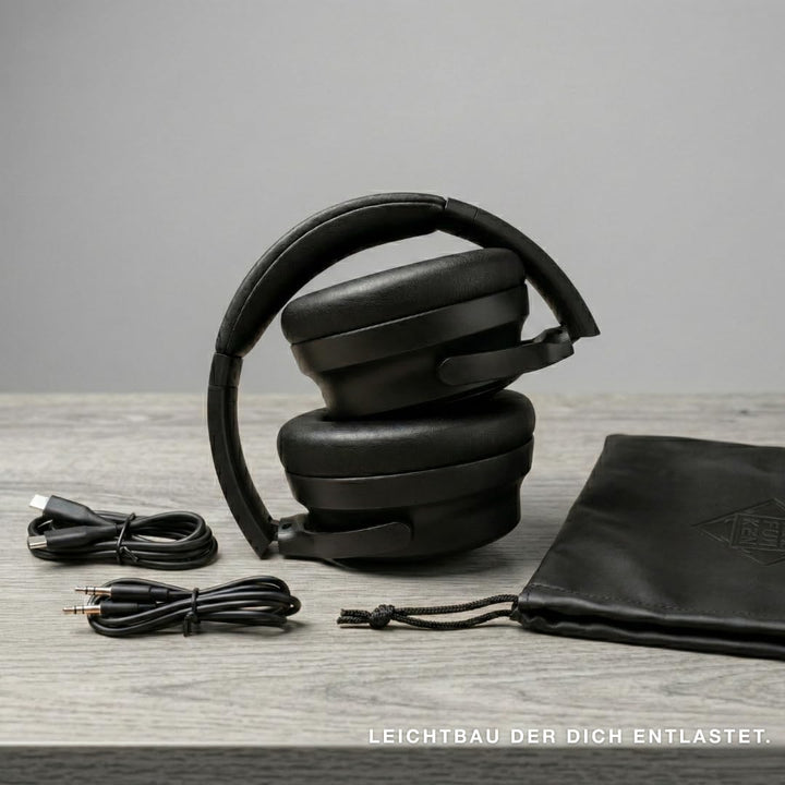 TELEFUNKEN ARCO Style Kopfhörer kabellos Bluetooth Over Ear mit Active Noise Cancelling (ANC) & Tran