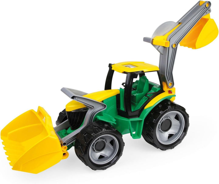Lena 2080 x Giga Trucks Traktor mit Frontlader und Baggerarm, Starke Riesen Trecker ca. 107 cm, Spie
