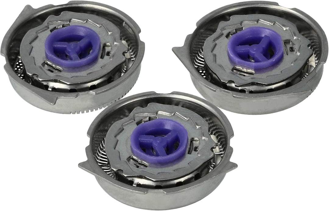 vhbw 6x Scherköpfe Ersatz für Philips HQ6 für Elektrorasierer, Silber