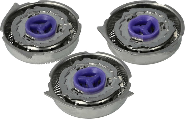 vhbw 6x Scherköpfe Ersatz für Philips HQ6 für Elektrorasierer, Silber