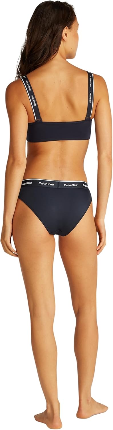 Calvin Klein Damen Bikinihose mit Logobund XS Blue (Dark Sapphire), XS Blue (Dark Sapphire)