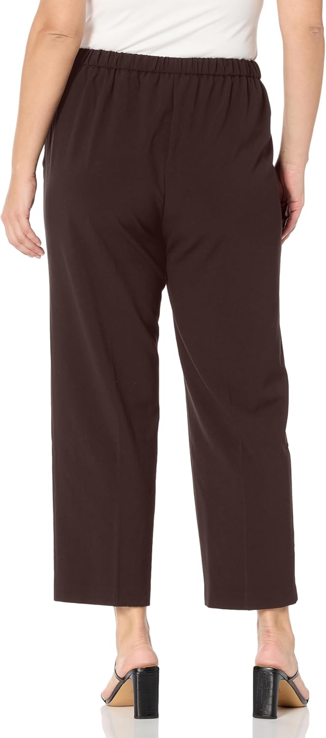 Briggs New York Damen Briggs Women's Pull On Dress Pant Regular Short Length Freizeithose 8 Brown, 8