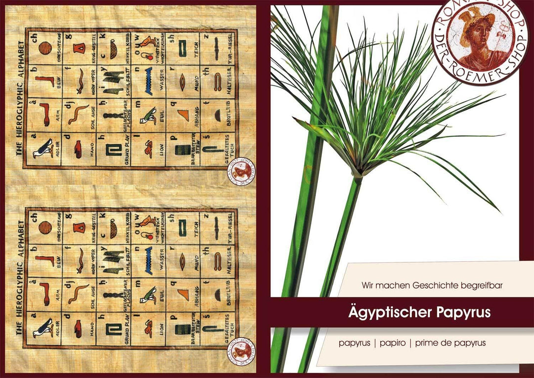 Papyrusrolle aus Ägypten - Schriftrolle selbst beschreiben - Papyrus ein orientalisches Naturprodukt