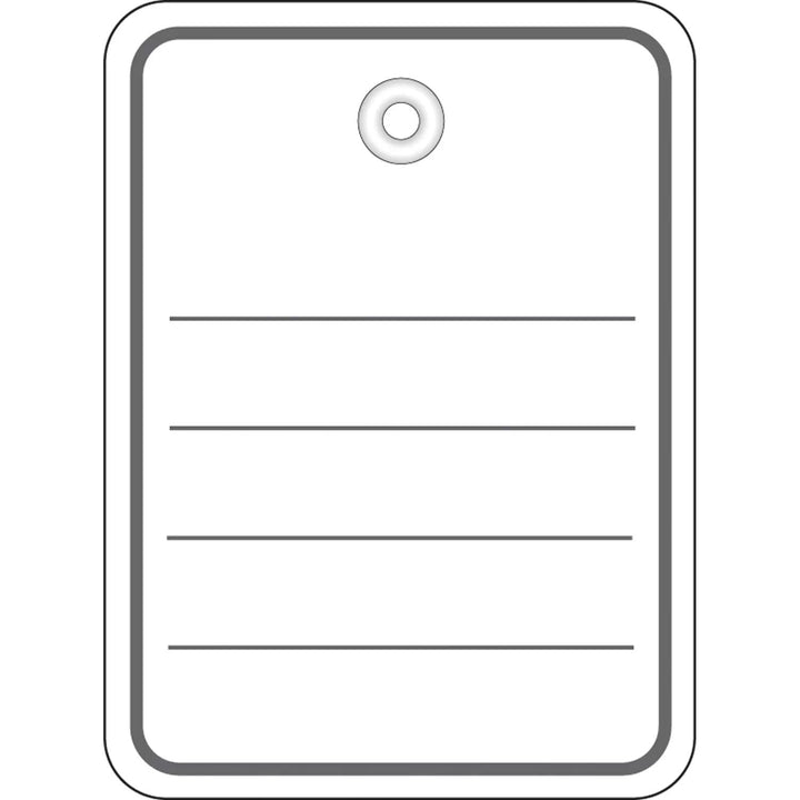 HERMA 6841 Warenanhänger liniert mit Faden, 1000 Anhängeschilder, 48 x 65 mm, Fadenlänge 8 cm, gross