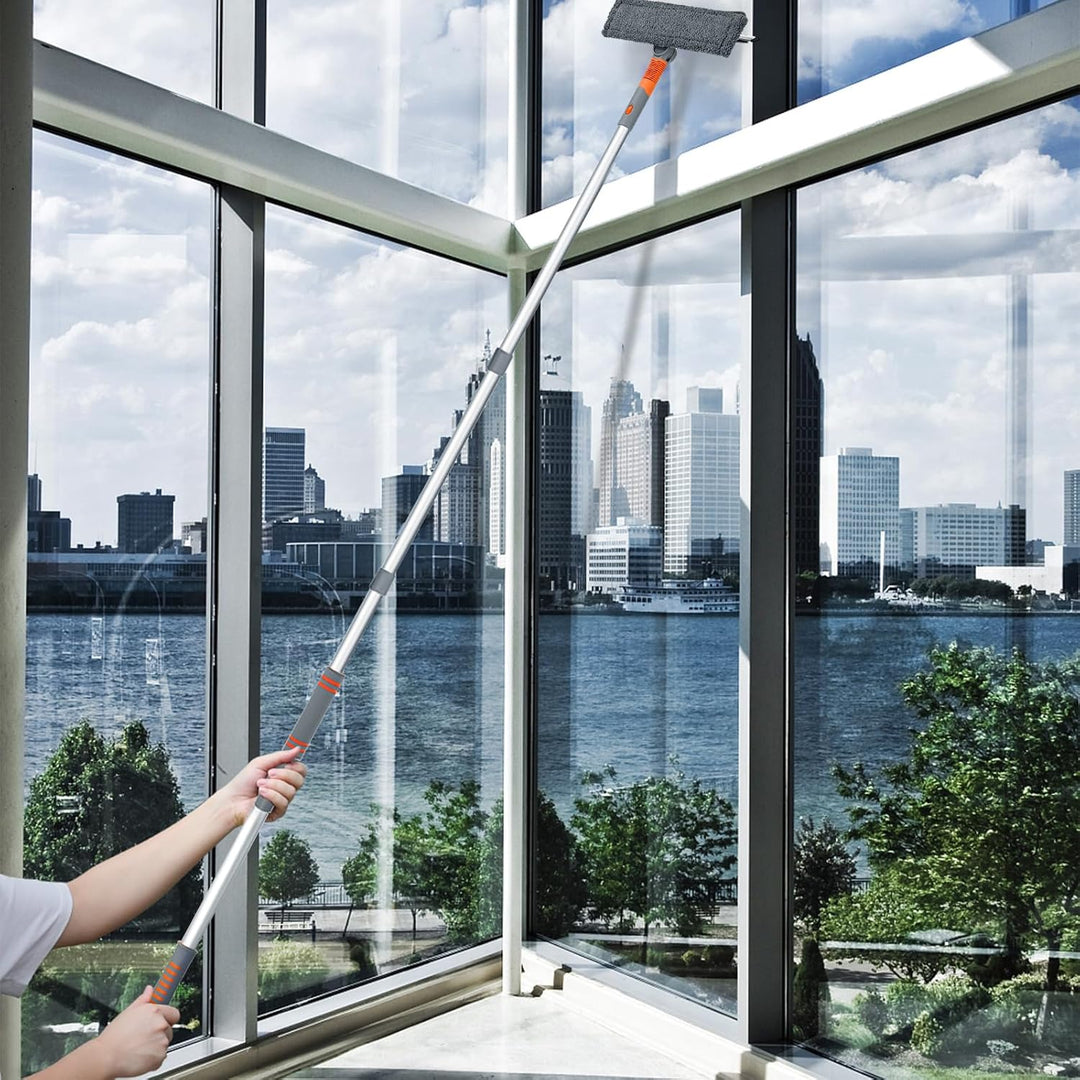BABAN 2 in 1 Duschabzieher mit Verlängerungsstange 61 inch, 61 inch