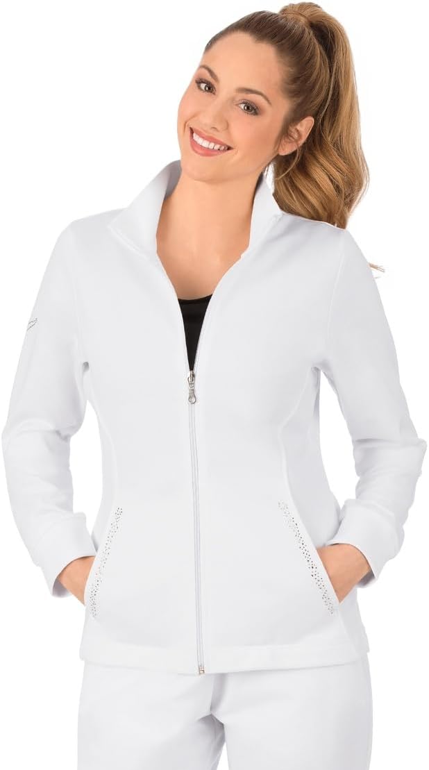 Trigema Jacke Sweat-Qualität 3XL Weiss, 3XL Weiss