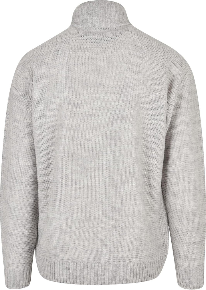 Urban Classics Knit Troyer, modischer Männer Strickpullover in Oversize Passform, erhältlich in zwei
