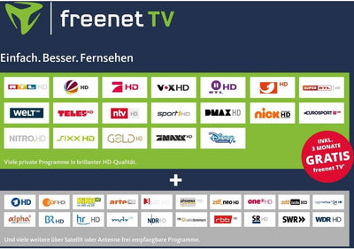 freenet TV 89001 CI+ TV Modul für Antenne DVB-T2 HD, mit 3 Monaten gratis inkl. 3 Monate freenet