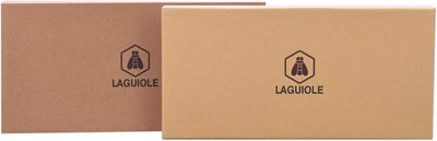 LAGUIOLE - Laguiole 426848 Set mit 4 Edelstahl-Steakmessern (24,3 cm) mit braunem Bambusholzgriff -