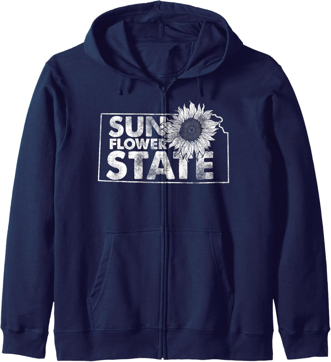 The Sunflower State Kansas Hometown Pride Vintage Kapuzenjacke