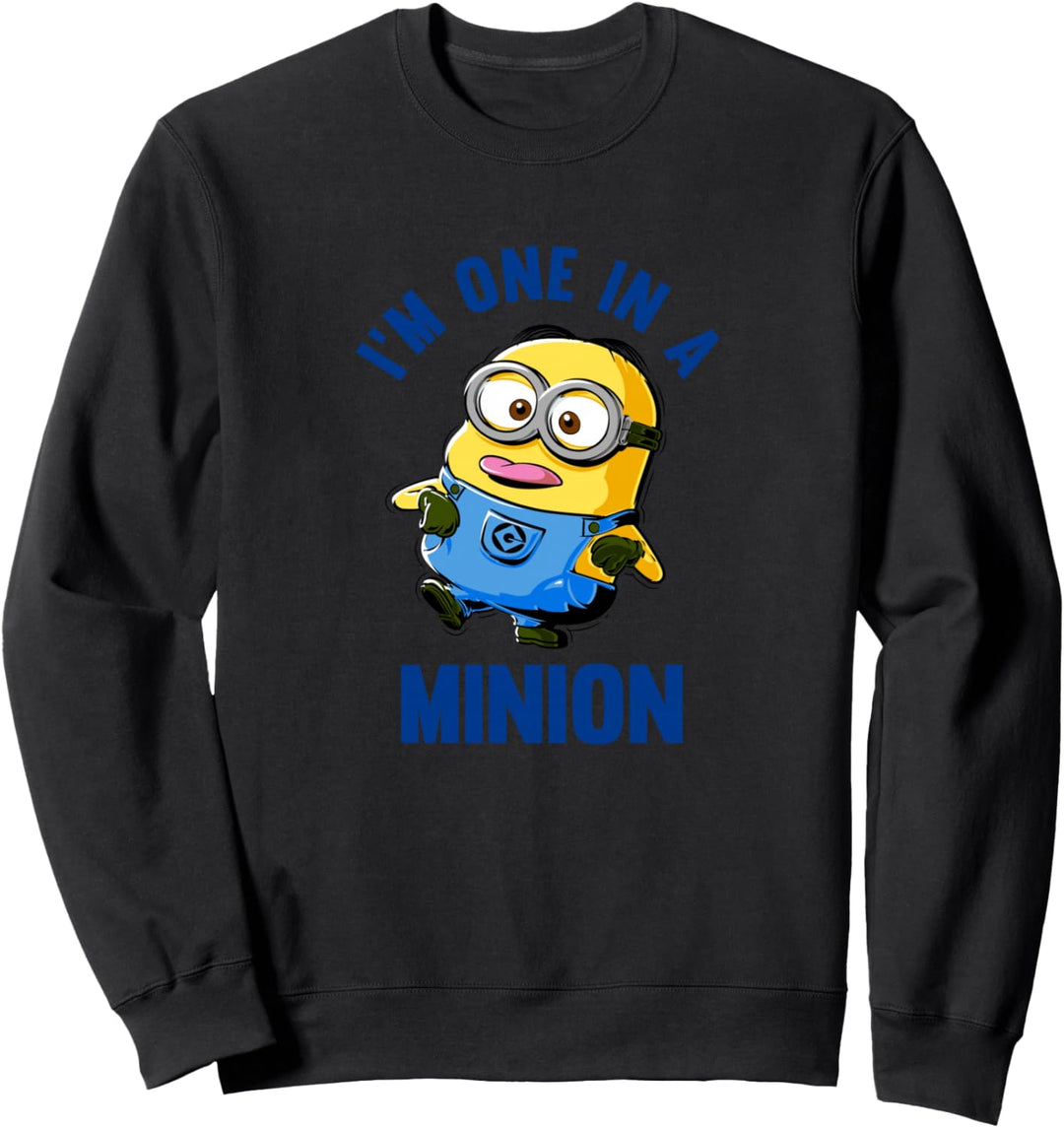 Despicable Me Dave Tongue Out One In A Minion Sweatshirt
