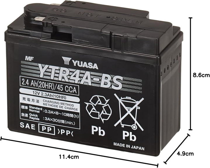 YUASA ytr4 a-bs (WC) wartungsfrei Akku