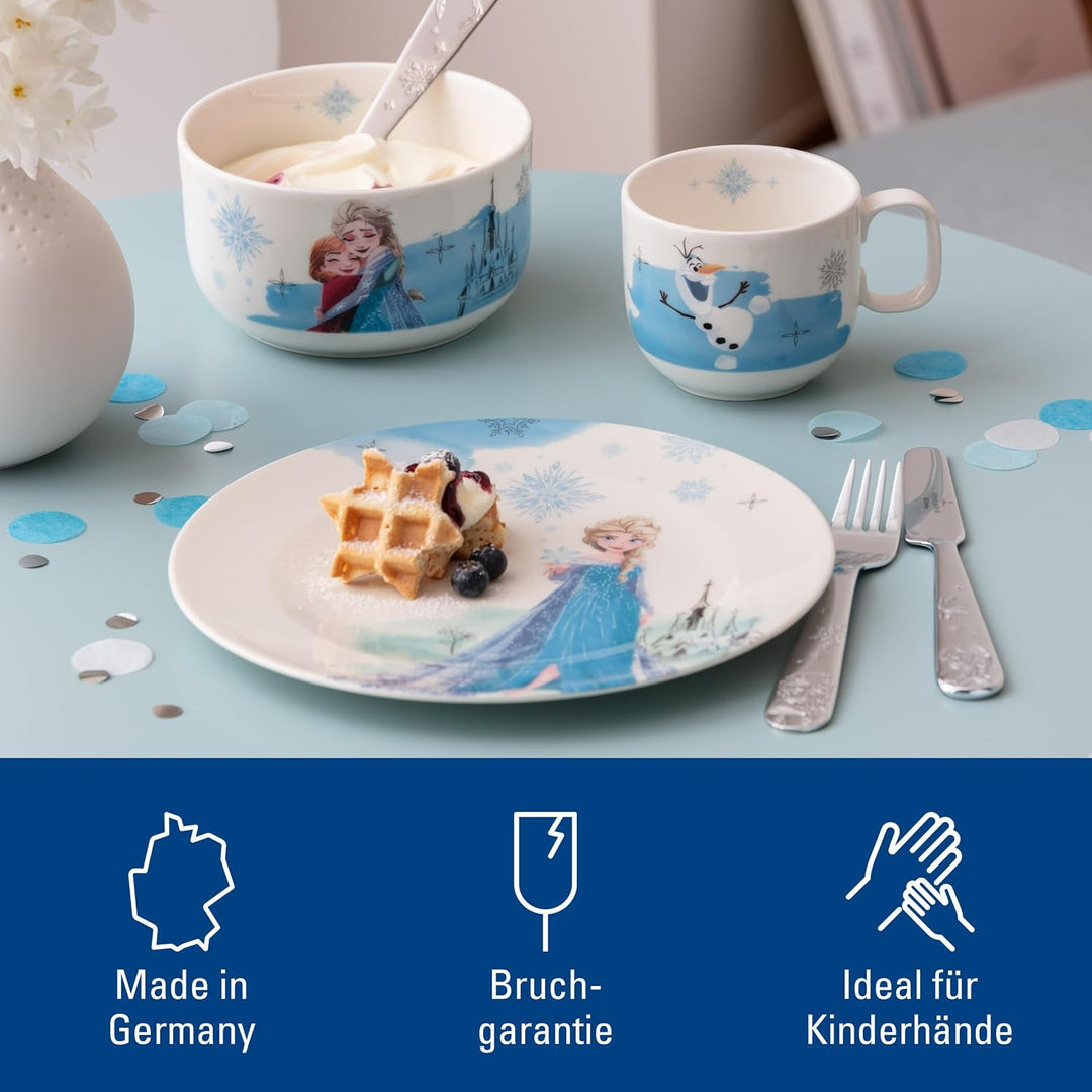 Villeroy &amp; Boch - Disney Frozen Kindergeschirr Set 3tlg., Spülmaschinenfest, Mikrowellensicher, Gesc