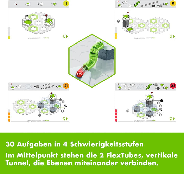 Ravensburger GraviTrax The Game Flow - Logikspiel für Kugelbahn Fans, Konstruktionsspielzeug für Kin