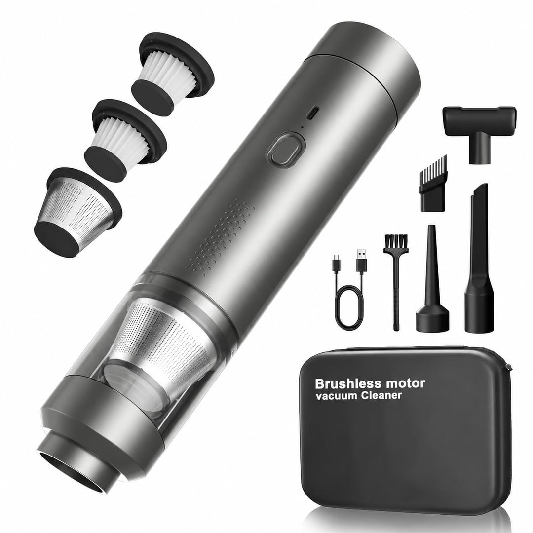 4-IN-1 Handstaubsauger Akku, 23KPA Handstaubsauger Stark mit bürstenlosemMotor, 2 Stufen Einstellbar
